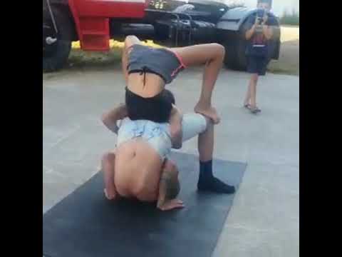 Freddy duo contortion with Brazilian_girl