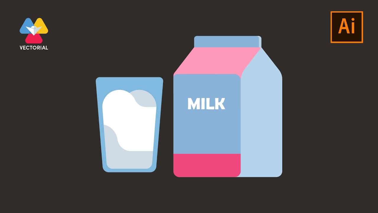 Milk vector tutorial in Adobe Illustrator