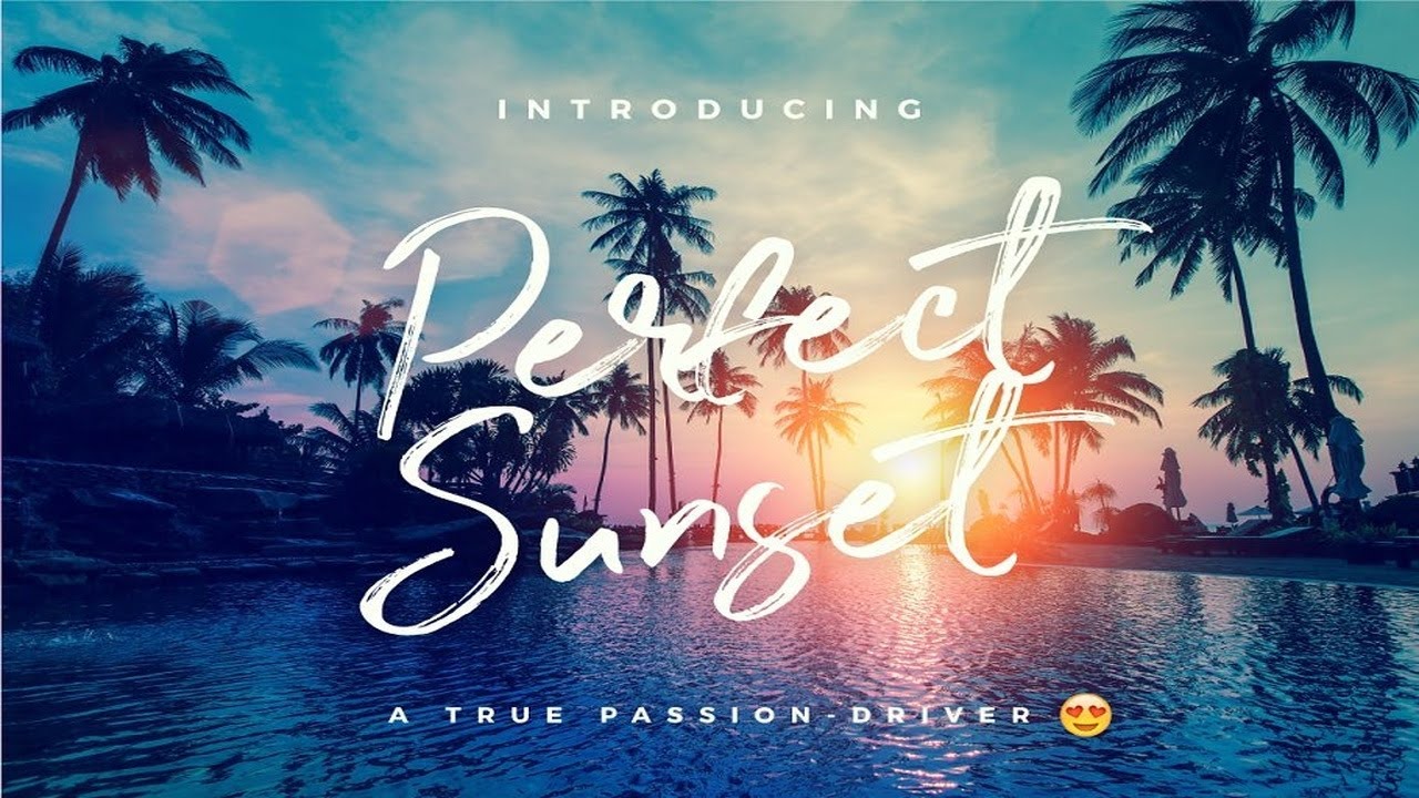 Perfect Sunset Typeface Font Free Download