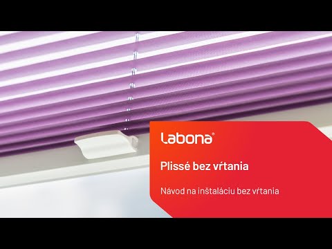 Návod na inštaláciu plisé bez vŕtania