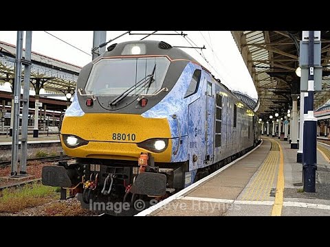 DRS 88010+68002, York, 14th May 2023, Tesco intermodal.