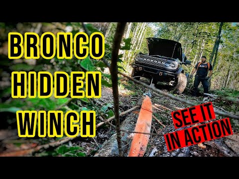 BEST LOOKING WINCH - Rough Country 12000 lb hidden winch for Ford Bronco