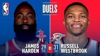 Russell Westbrook - Oklahoma City Thunder - James Harden - Houston Rockets