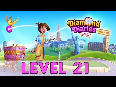 Diamond Diaries Saga Level 21 (No Boosters)