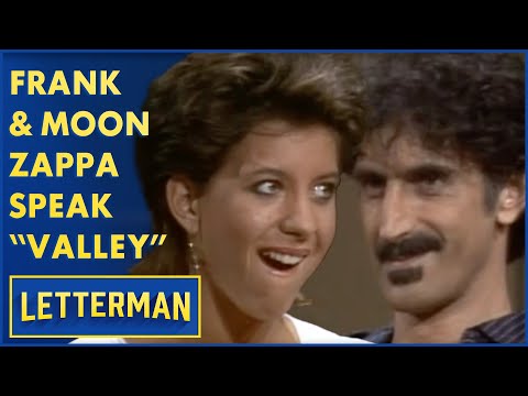 Frank and Moon Zappa Talk "Valley Girl" | Letterman