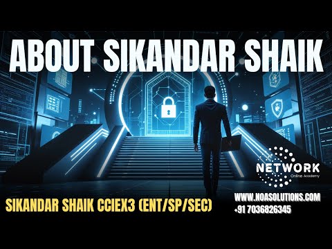 Sikandar Shaik - NOA | Self Introduction & Vision for Networkers