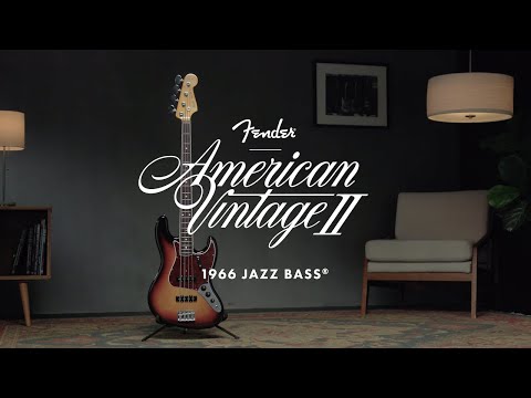 Fender American Vintage II 1966 Jazz Bass 4-String Guitar (Right-Handed, 3-Color Sunburst)