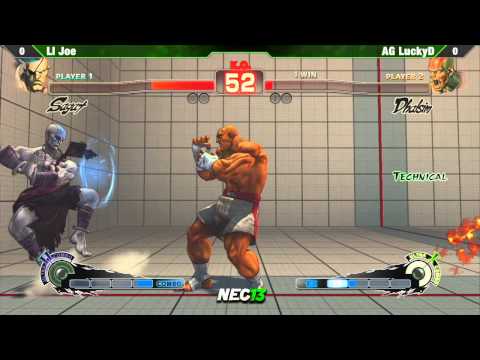 SSF4 AE2012 Top 8 LI Joe vs AG LuckyD - NEC13 Tournament