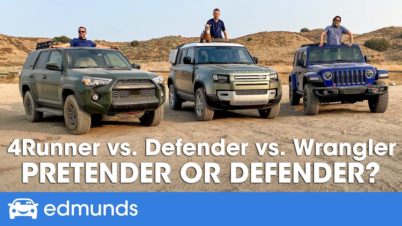 Off-Road SUV Shootout 2020: Wrangler vs. 4Runner vs. Defender | Edmunds Off-Road SUV Shootout 2020: Wrangler vs. 4Runner vs. Defender | Edmunds