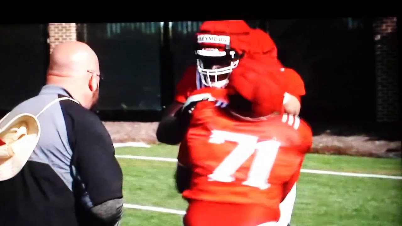 Offensive Line Medicine Ball - Drive Blocking Drill