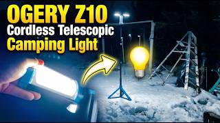OGERY Z10 Cordless Telescopic Camp Light Tested 🟡 Gadgetify