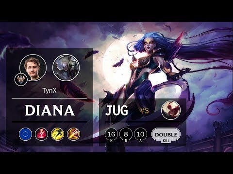 Diana Jungle vs Lee Sin - EUW Challenger Patch 9.24