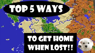 How to find your home in minecraft when lost without coordinates 1.20