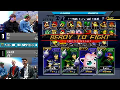 KotS 3 SSBM - SDJ & VTS Vs. Ginger & Arby - Doubles Winners Semis