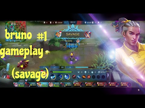 Bruno gameplay #1 (binuhat ko na naman sila + savage)