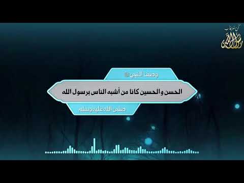 وصف النبي ﷺ الحسن والحسين كانا من أشبه الناس برسول الله صلي الله عليه وسلم