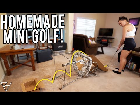We Built A Homemade Mini Golf Course!
