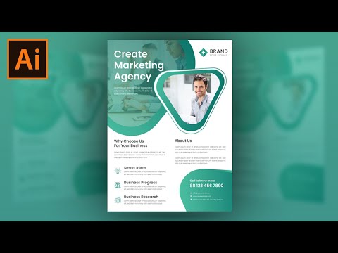 Illustrator CC Tutorial Graphic Design Business Flyer Design