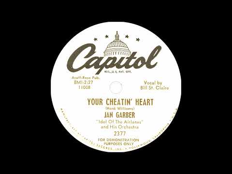 Jan Garber And His Orchestra - Your Cheatin' Heart (1953)
