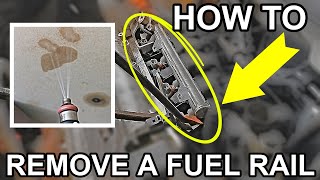 Remove Stuck Injectors & Fuel Rails - Easy How To DIY TIP