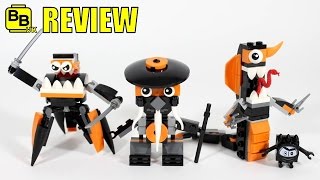 YouTube thumbnail: LEGO MIXELS SERIES 9 NINDJAS TRIBE COBRAX SPINZA MYSTO REVIEW