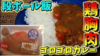 鶏むね肉がゴロゴロ入ってるカレーを作ってみた【料理】