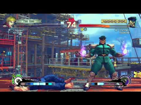 SSF4 AE: r boogie1 (Ken) VS Mr Unknown (M. Bison)