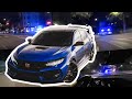 Ricer Honda Civic Type-R VS Police V90, XC70's, Transporters and more