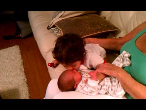 Henry kissing his little brother Edward.