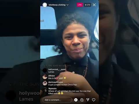 Kdot KeepKlickin (Notti Osama Killer) previews unreleased and diss Notti on ig live 😱😳