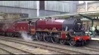 preview picture of video 'LMS 'Jubilee' 5690 Leander in and around Carlisle on the Glorious Twelfth 2009'