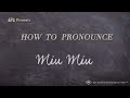 How to Pronounce Miu Miu (Real Life Examples!)