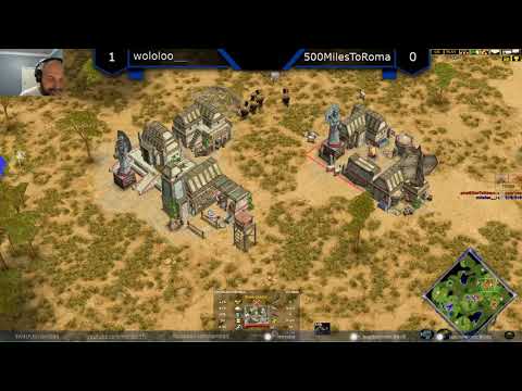 wololoo__ (Poseidon) vs 500MilesToRoma (Oranos) - Age of Mythology: The Titans (Game 2)
