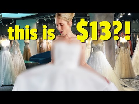 Thumbnail for I tried on China’s CHEAPEST wedding dresses…