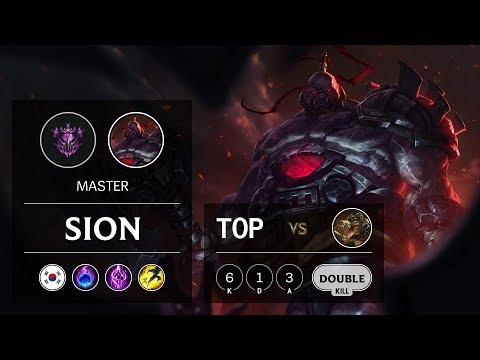 Sion Top vs Renekton - KR Master Patch 9.10