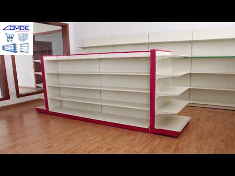 Retail store fixtures metal shop display shelves