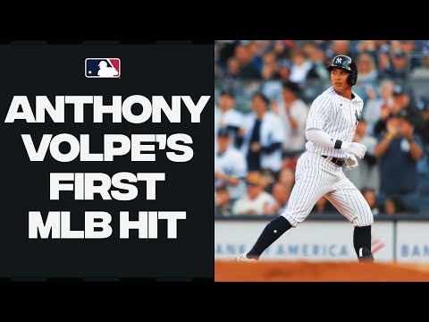 Anthony Volpe's first MLB hit!