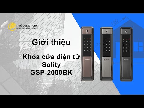Khóa cửa điện tử Solity GSP-2000BK