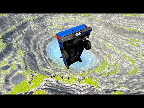 O penhasco mais alto com carros caindo BeamNG drive