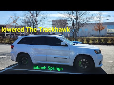 Installed Eibach Lowering Springs on the Jeep Trackhawk
