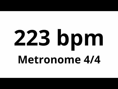 223 bpm tempo ' metronome ' 4/4