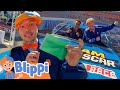 Blippi Explores Race Cars At The Motorway Speedway ️ Vehicles For Kids Educational Videos