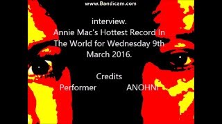 Anohni interview on bbc radio 1 march 9 2016
