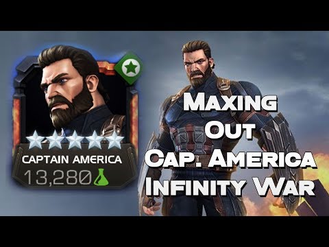 Maxing Out Captain America IW + ROL Wolverine fight - Marvel Contest Of Champions