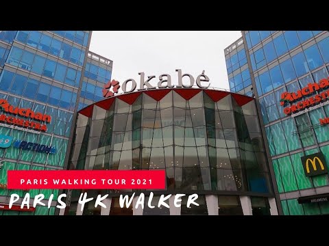 🇫🇷Paris 4K Walker l Le Kremlin - Bicêtre -Okabé  Shopping Mall l 02 October 2021
