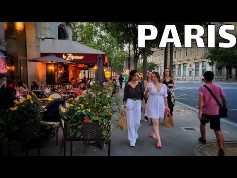 🇫🇷[PARIS 4K] WALK IN PARIS "BEAUTIFUL EVENING WALK" (EDITED VERSION)  10/AUGUST/2022