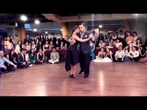  Analía Centurión  and  Gabriel Missé  are  dancing  to  the  tango  "  Seguime Si Puedes  "