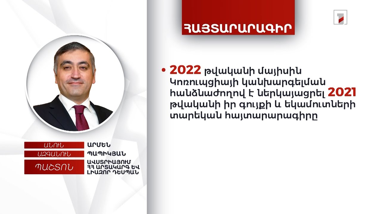 Բնակարան, ավտոմեքենա, 43 հազար եվրո. Ավստրիայում ՀՀ դեսպան Արմեն Պապիկյանի հայտարարագիրը