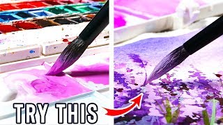 ONE Easy Technique for Watercolor Paintings YOU NEED TO TRY!