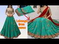 Designer Lehenga Cutting Stitching From Saree Saree Reuse